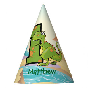 Chapeaux De Fètes Ă?re coutume de fête d'anniversaire de dinosaure