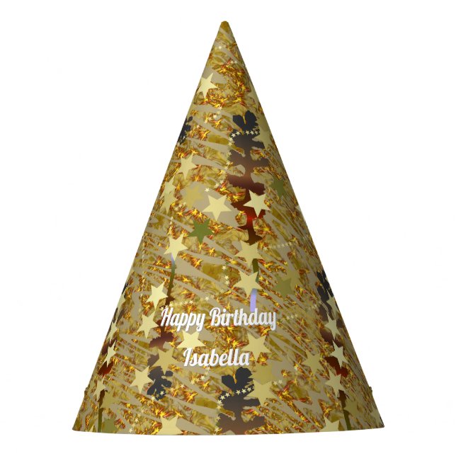 Chapeaux De Fètes Abstract Stencil Art Sparkling Pattern Any Age (Devant)