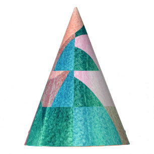 Chapeaux De Fètes Abstrait géométrique brillant et coloré