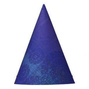 Chapeaux De Fètes Acceptation   Médaillons de violet violet bleu Ind