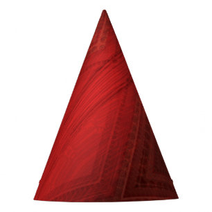 Chapeaux De Fètes Acceptation   Motif de Boho Eclectique Rouge