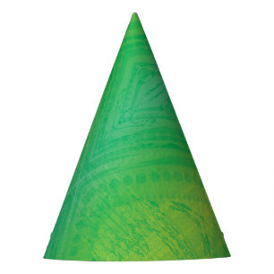 Chapeaux De Fètes Acceptation   Motif de Shibori jaune bleu