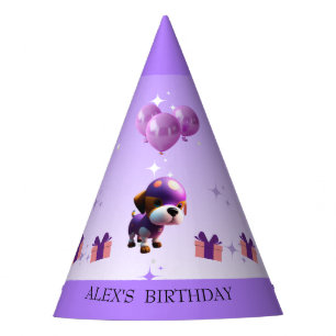 Chapeaux De Fètes Adorable Chien mignon Anniversaire des enfants