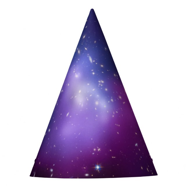 Chapeaux De Fètes Amas de Galaxie Violet Céleste Vierge (Devant)