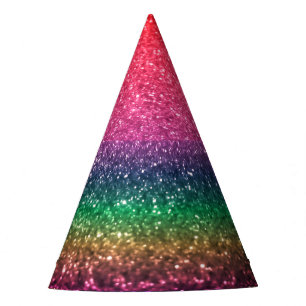 Chapeaux De Fètes Amusant Arc-en-ciel Paillette Brillant