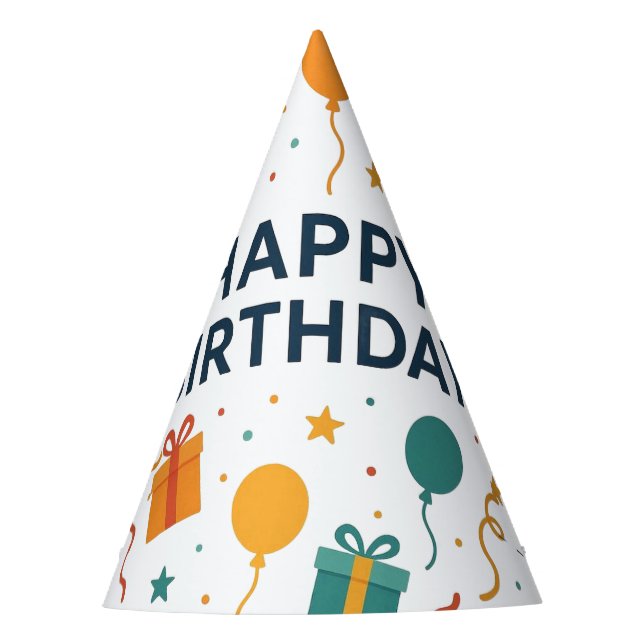 Chapeaux De Fètes Amusants Anniversaire Ballotte et cadeaux (Devant)