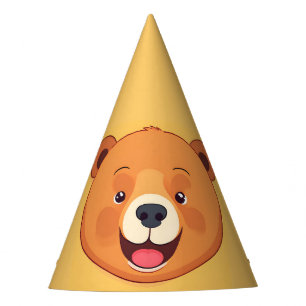 Chapeaux De Fètes Amusants Ours Visage safari zoo jungle sauvage Ann