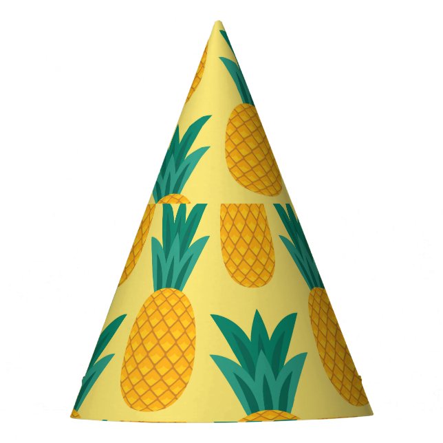 Chapeaux De Fètes Ananas Vintage : Fruit Motif délice. (Devant)