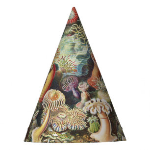 Chapeaux De Fètes Anémones de mer de Haeckel Collage d'art de vie ma