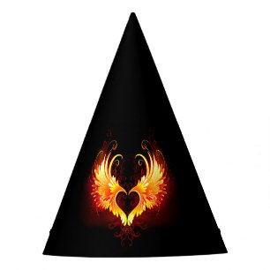 Chapeaux De Fètes Angel Fire Heart with Wings