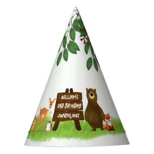 Chapeaux De Fètes Animaux de fête de la forêt rustique