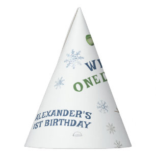 Chapeaux De Fètes Anniversaire 1 an de Winter Onederland Bonhomme de