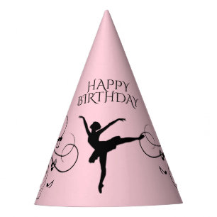 Chapeaux De Fètes Anniversaire Ballerina Dancing with Music Notes