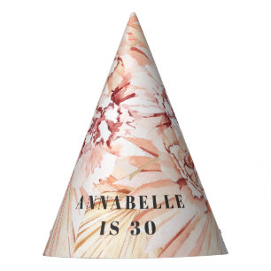 Chapeaux De Fètes Anniversaire bohème moderne pastel floral