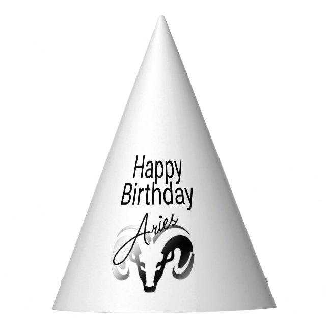 Chapeaux De Fètes Anniversaire Brise le Ram Zodiac (Devant)