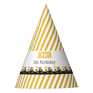 Chapeaux De Fètes Anniversaire Camion de Construction | Décor Person