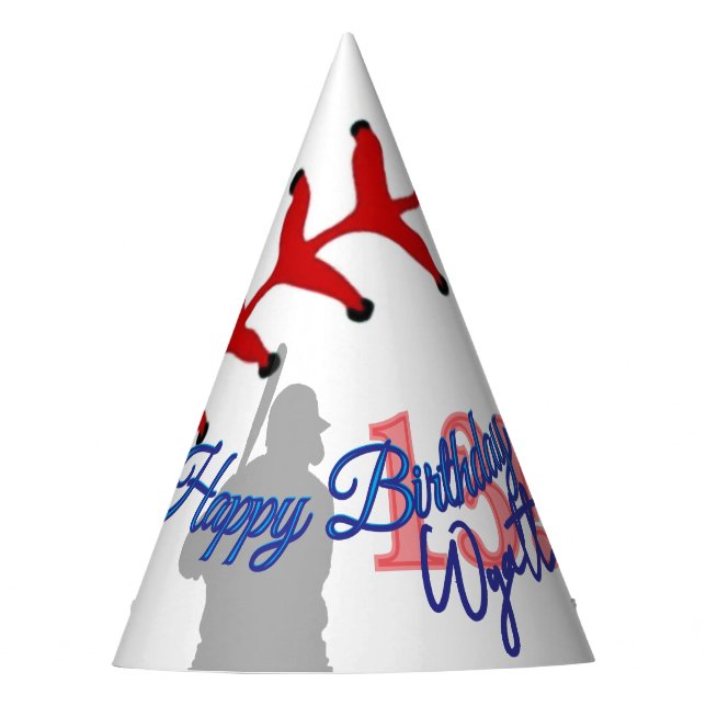 Chapeaux De Fètes Anniversaire de baseball  (Devant)