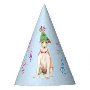 Chapeaux De Fètes Anniversaire de Borzoi