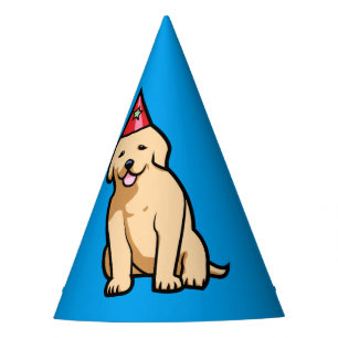 Chapeaux De Fètes Anniversaire de chiot de golden retriever