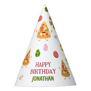 Chapeaux De Fètes Anniversaire de enfant de la fête de la pizza colo