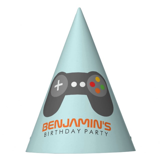 Chapeaux De Fètes Anniversaire de enfant du contrôleur de jeu vidéo  (Devant)
