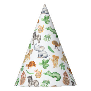 Chapeaux De Fètes Anniversaire de enfant Jungle Safari Animaux