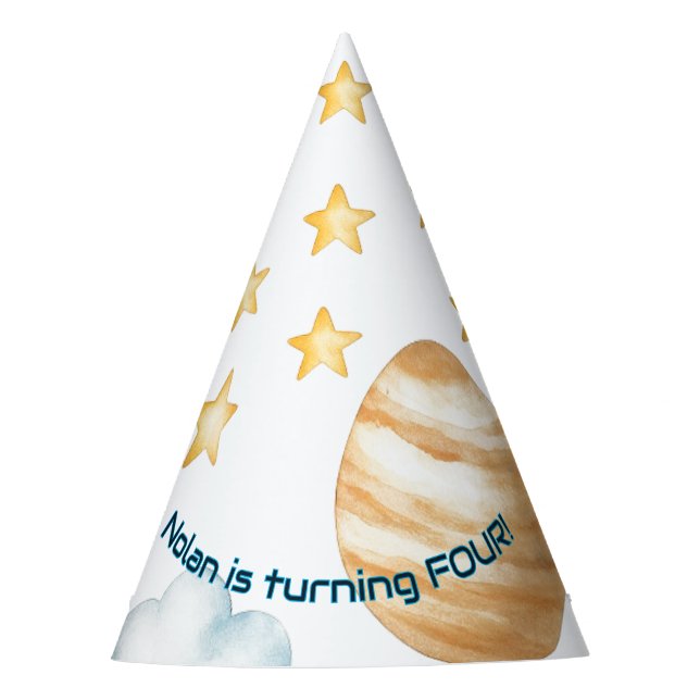 Chapeaux De Fètes Anniversaire de enfant spatial cosmique | Rocket & (Devant)