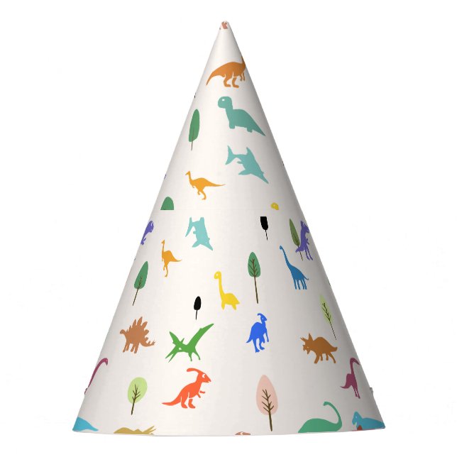Chapeaux De Fètes Anniversaire de la princesse dinosaure fantaisiste (Devant)