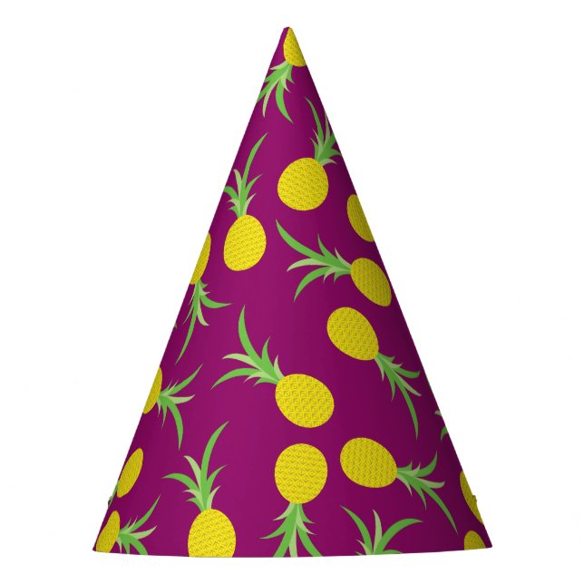 Chapeaux De Fètes Anniversaire de l'ananas mignonne fête de l'enfant (Devant)
