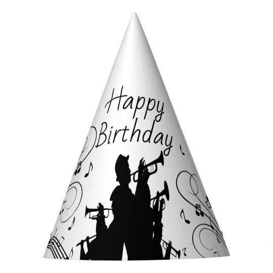 Chapeaux De Fetes Anniversaire De Musique De Jazz De Trompette De Zazzle Fr