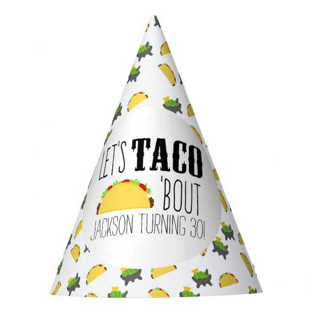 Chapeaux De Fètes Anniversaire de Taco 'Bout (Devant)