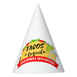 Chapeaux De Fètes Anniversaire de Tacos et Tequila