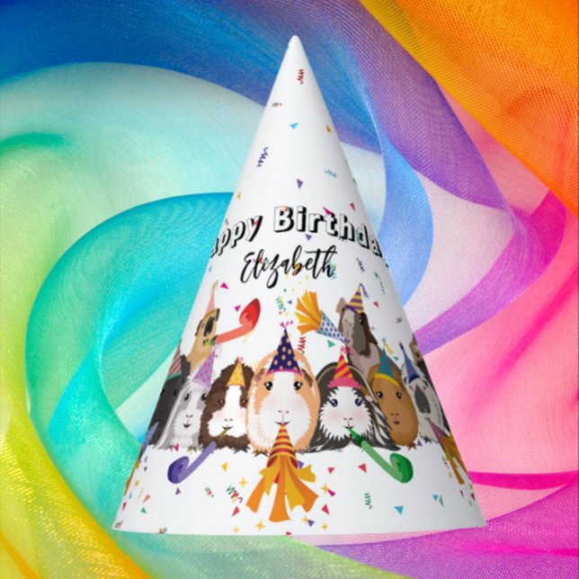 Chapeaux De Fètes Anniversaire des Cochons de Guinée mignons (Créateur téléchargé)