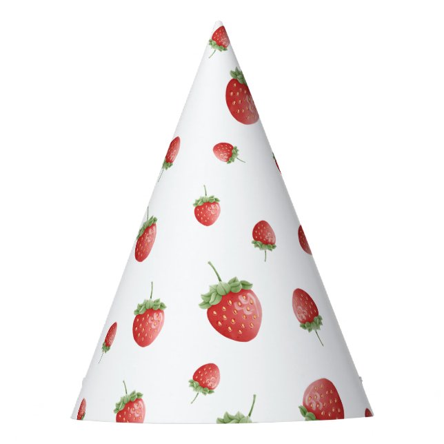 Chapeaux De Fètes Anniversaire des fraises (Devant)