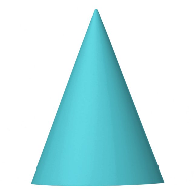 Chapeaux De Fètes Anniversaire du Carnaval Aqua Blue Solid (Devant)
