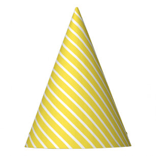 Chapeaux De Fètes Anniversaire du carnaval diagonal jaune