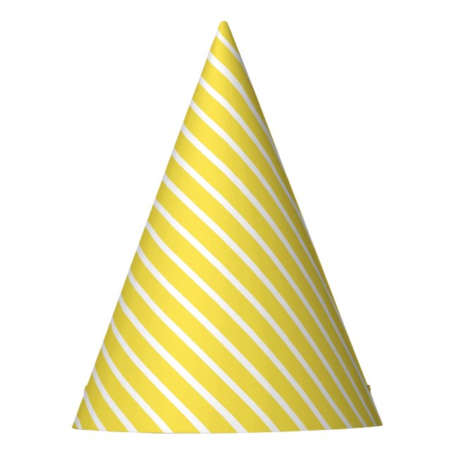 Chapeaux De Fètes Anniversaire du carnaval diagonal jaune (Devant)