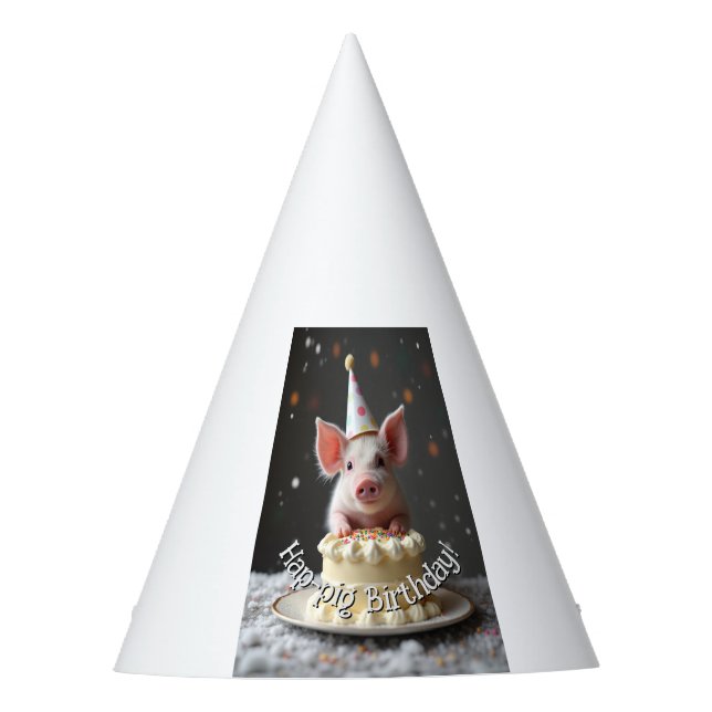 Chapeaux De Fètes Anniversaire du cochon de Hap (Devant)