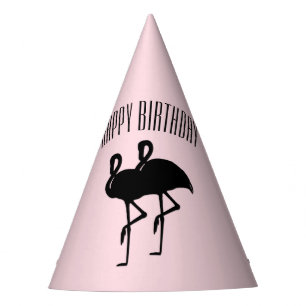 Chapeaux De Fètes Anniversaire du Flamant rose rose