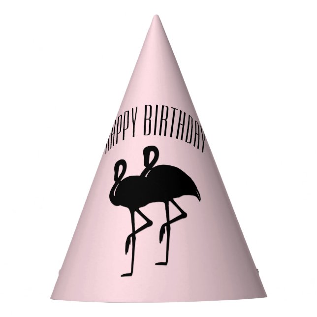Chapeaux De Fètes Anniversaire du Flamant rose rose (Devant)