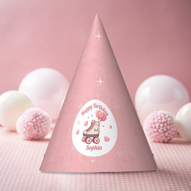Chapeaux De Fètes Anniversaire Fête de Glitters Roller Skating Amour (Créateur téléchargé)