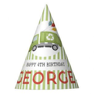 Chapeaux De Fètes Anniversaire Garçon Camion Poubelle Cool