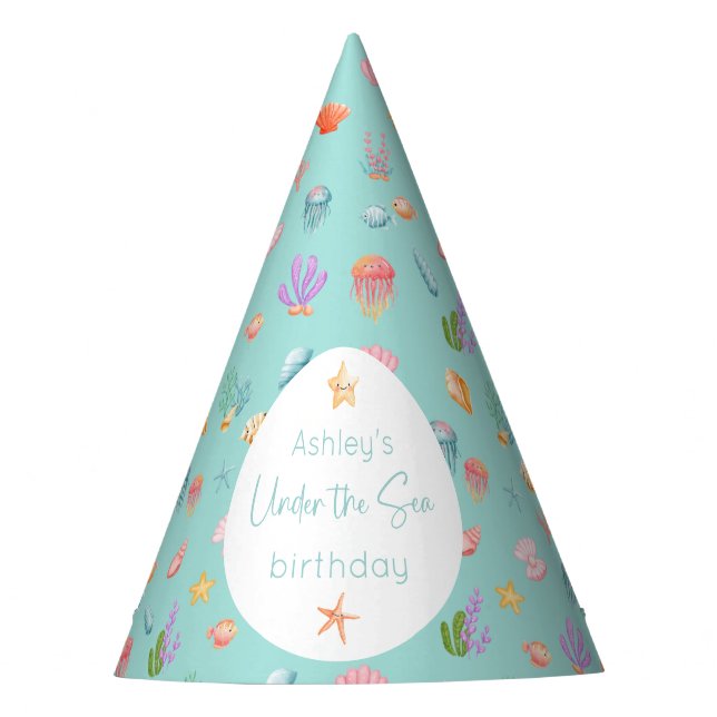 Chapeaux De Fètes Anniversaire Sous Les Mers (Devant)