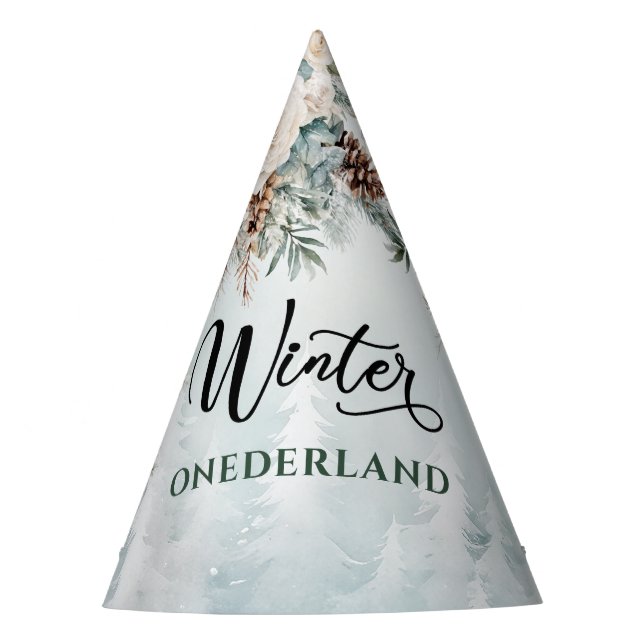 Chapeaux De Fètes Anniversaire Winter Onederland (Devant)