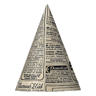 Chapeaux De Fètes Annonces de journaux allemands antiques 1917