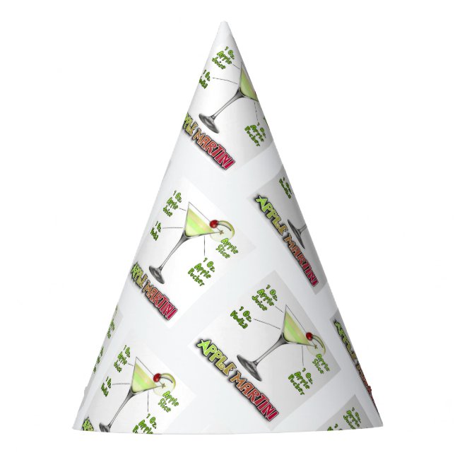 Chapeaux De Fètes Appletini aka Apple Martini Cocktail Recette (Devant)