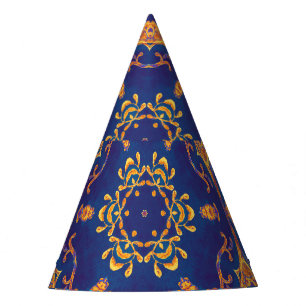 Chapeaux De Fètes Aquarelle Kaleidoscope Mandala Oriental Design.