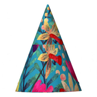 Chapeaux De Fètes Aquarelle Lumineuse : Design Floral Sans Maille.