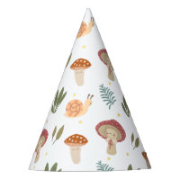 Aquarelle Petit Champignons Casquette de fête d'an