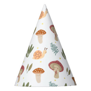 Chapeaux De Fètes Aquarelle Petit Champignons Casquette de fête d'an